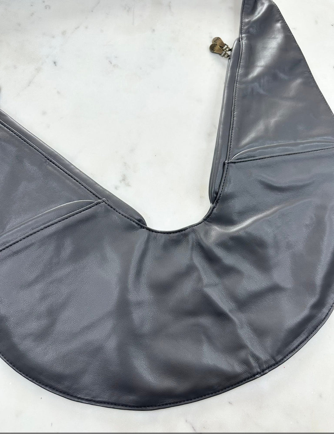 Vibranium Faux Leather Sash Bag
