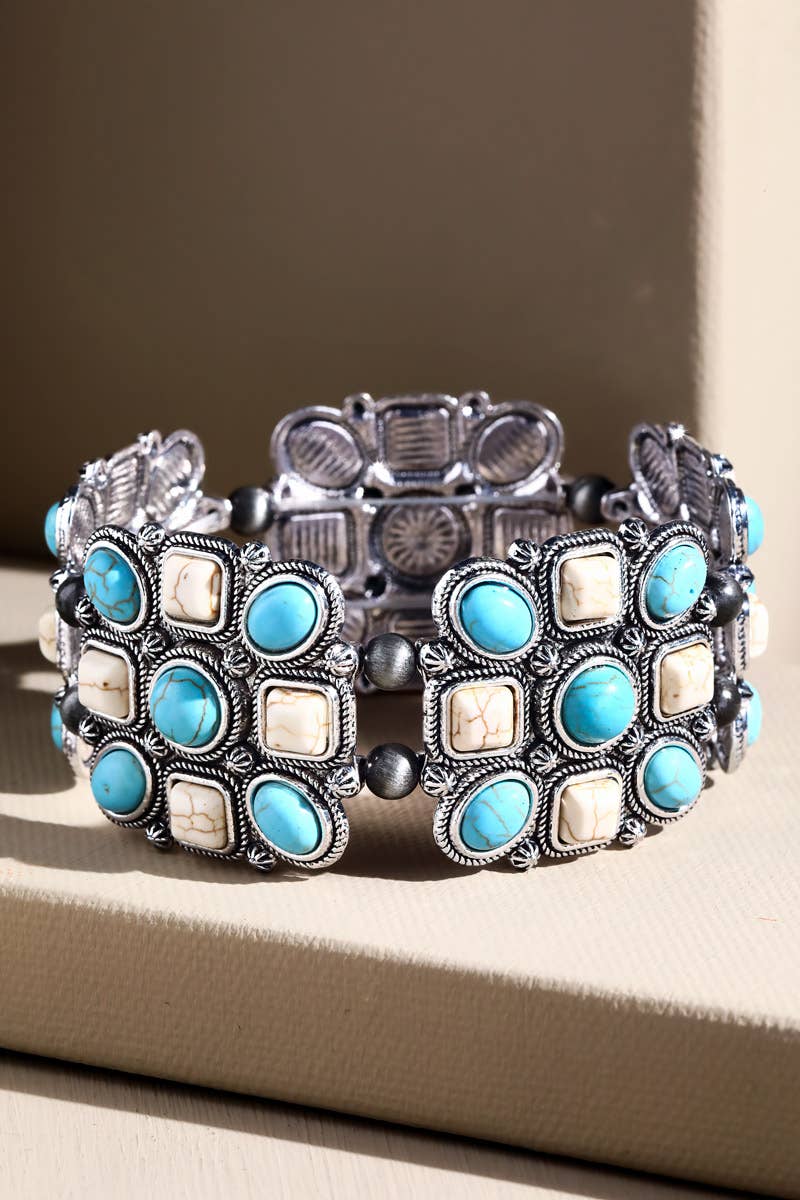 Bohemian Semi Stone Bracelet