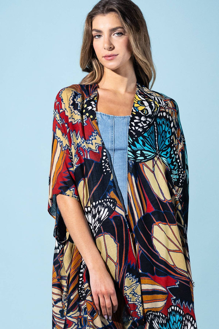 Midnight Monarch Kimono