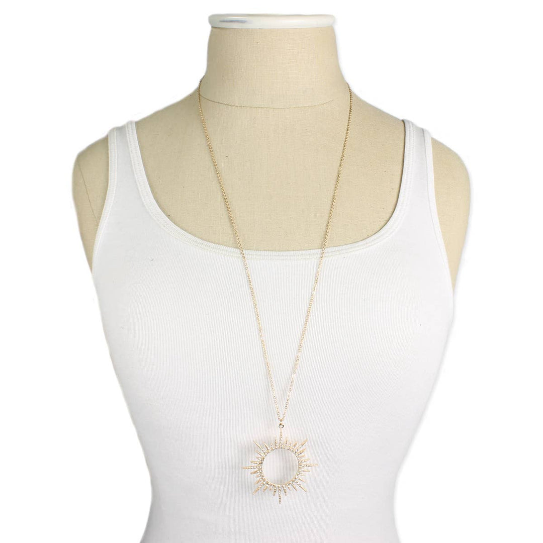 Sunburst Long Necklace
