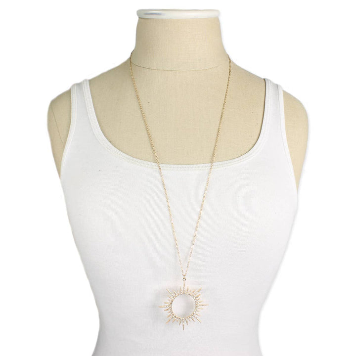 Sunburst Long Necklace