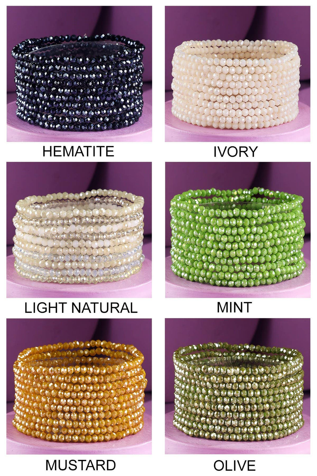 10 Piece Beaded Bracelet