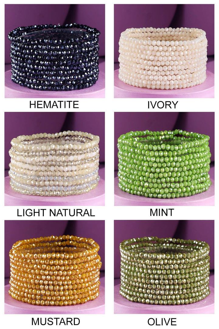10 Piece Beaded Bracelet
