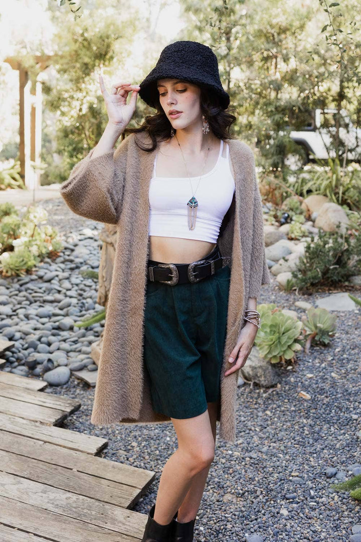 Luxe Winter Faux Mohair Knit Cardigan - Winter 2026 🧡