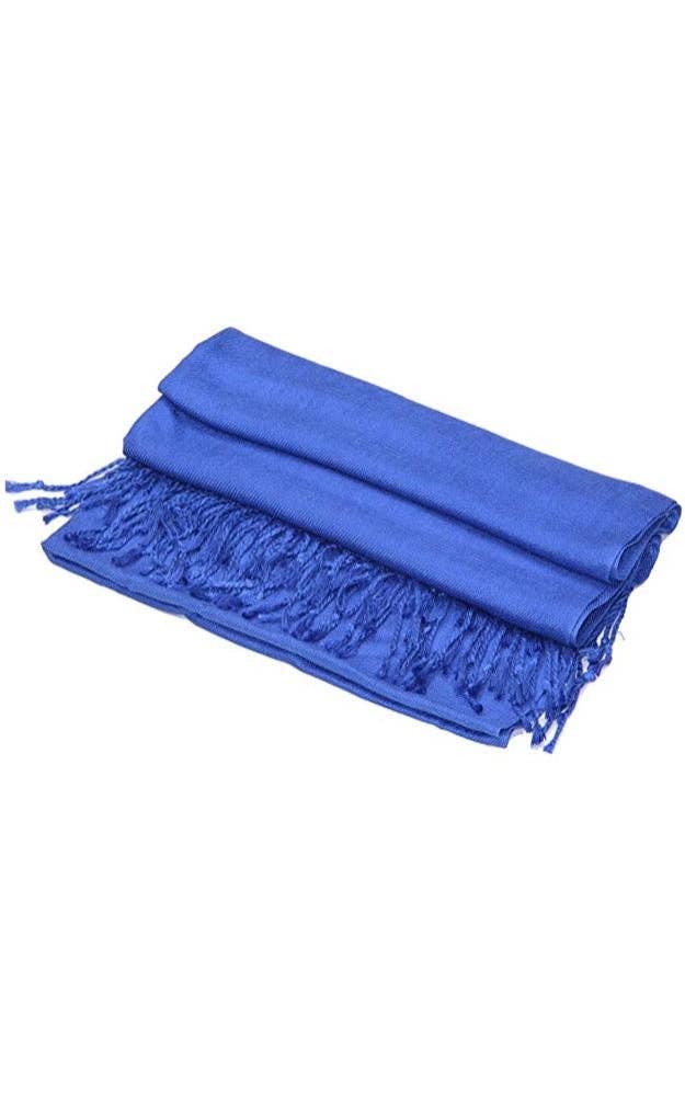 Royal Blue Pashmina Shawl Scarf
