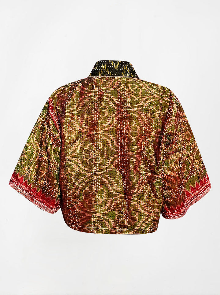 Kantha Silk Bolero- Poonam