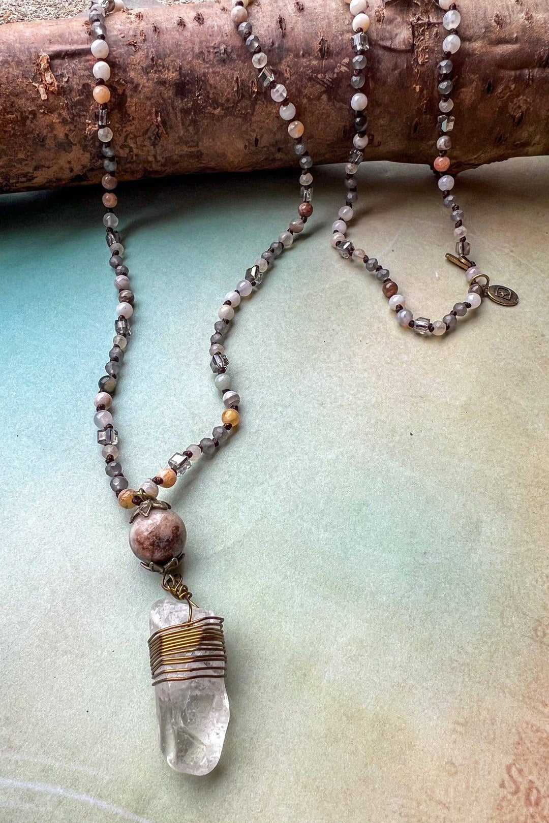 Suri Necklace in Gray