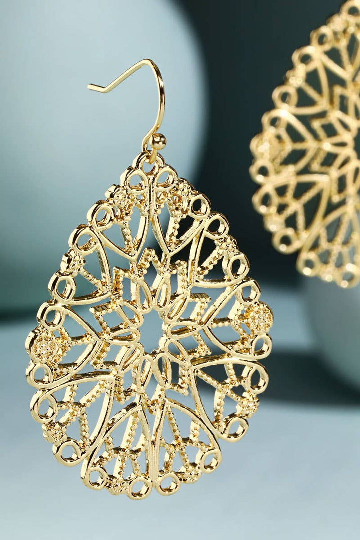 Teardrop Intricate Earrings