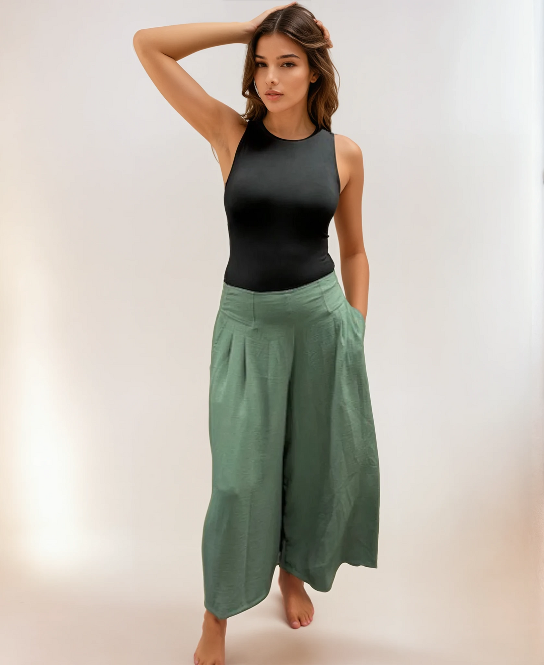 REMA Airflow Culotte Pants- Matcha