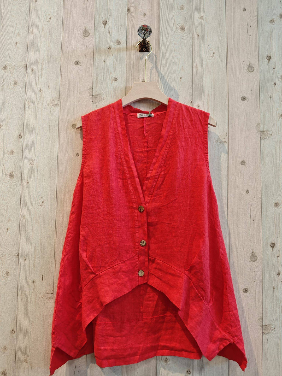 Sleeveless Linen Blouse