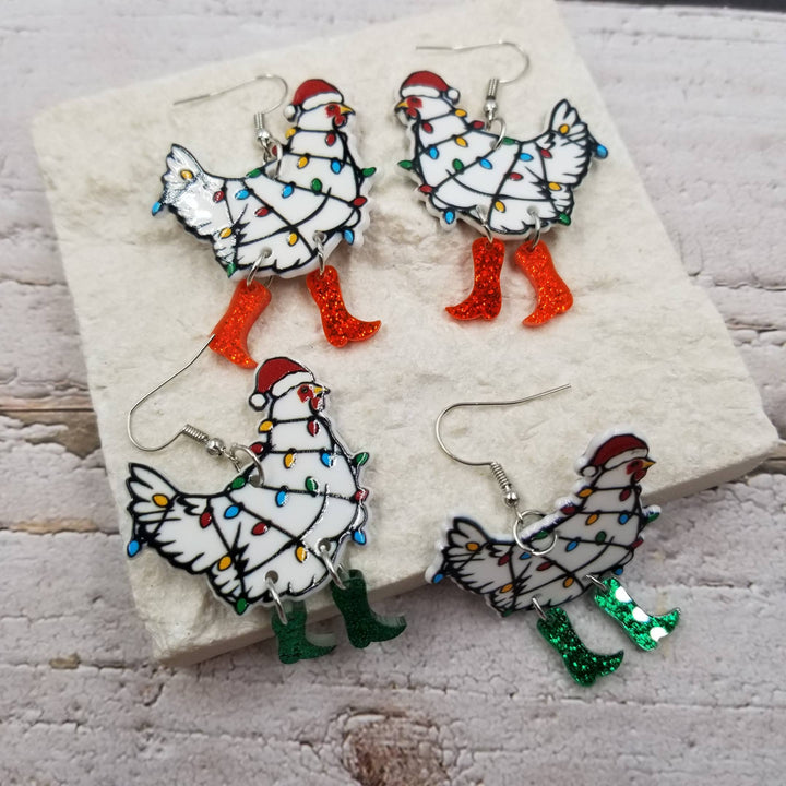 Drunk Rooster Earrings