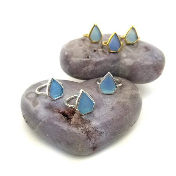 Blue Arrowhead Ring