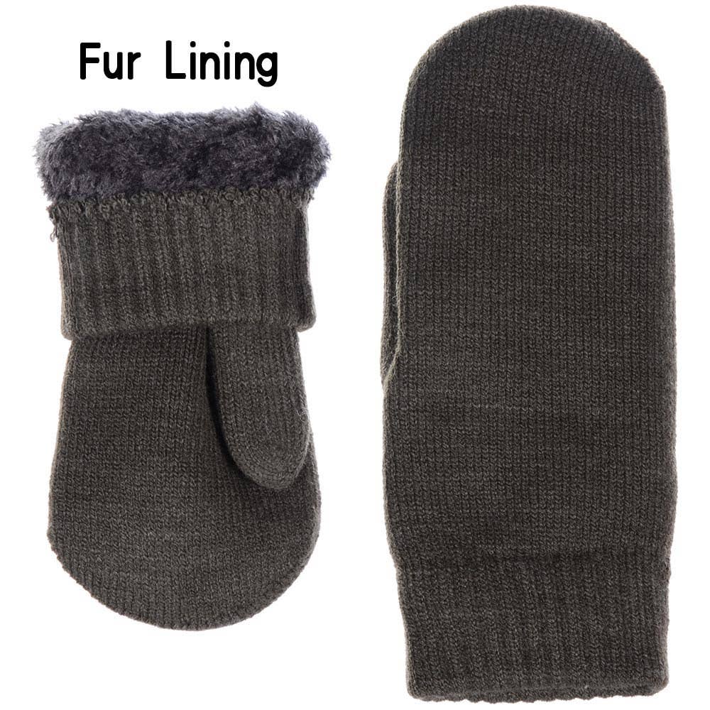 Chenille Lined Mittens