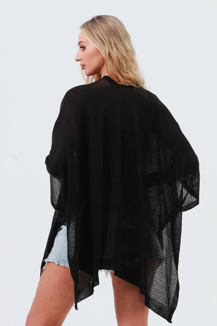 Oversized Mesh Kimono: