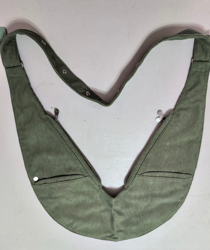 Smoky Sage Corduroy Sash Bag