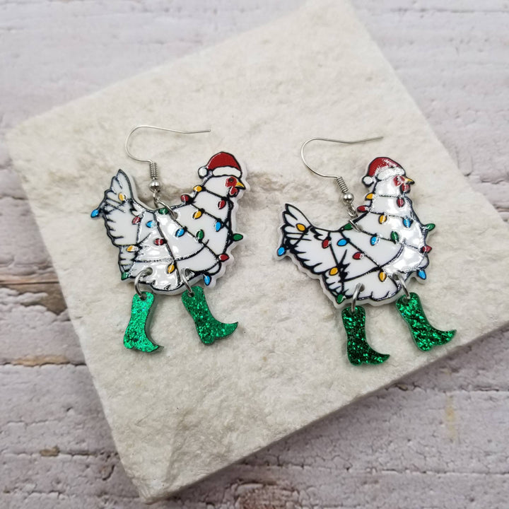 Drunk Rooster Earrings