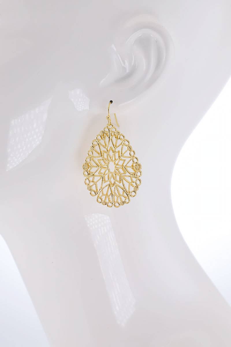 Teardrop Intricate Earrings
