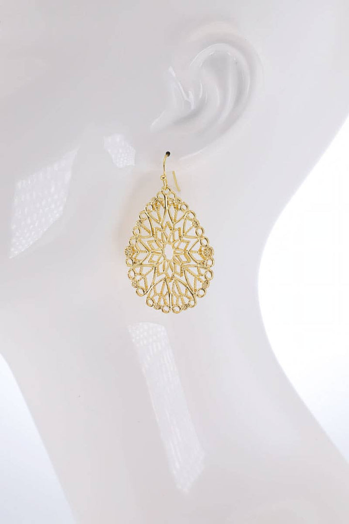 Teardrop Intricate Earrings