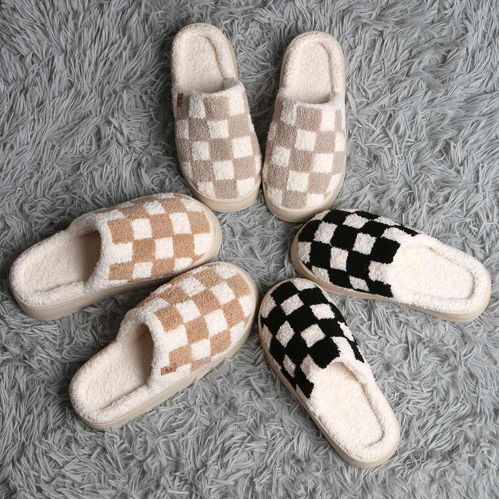 Checkered Slippers