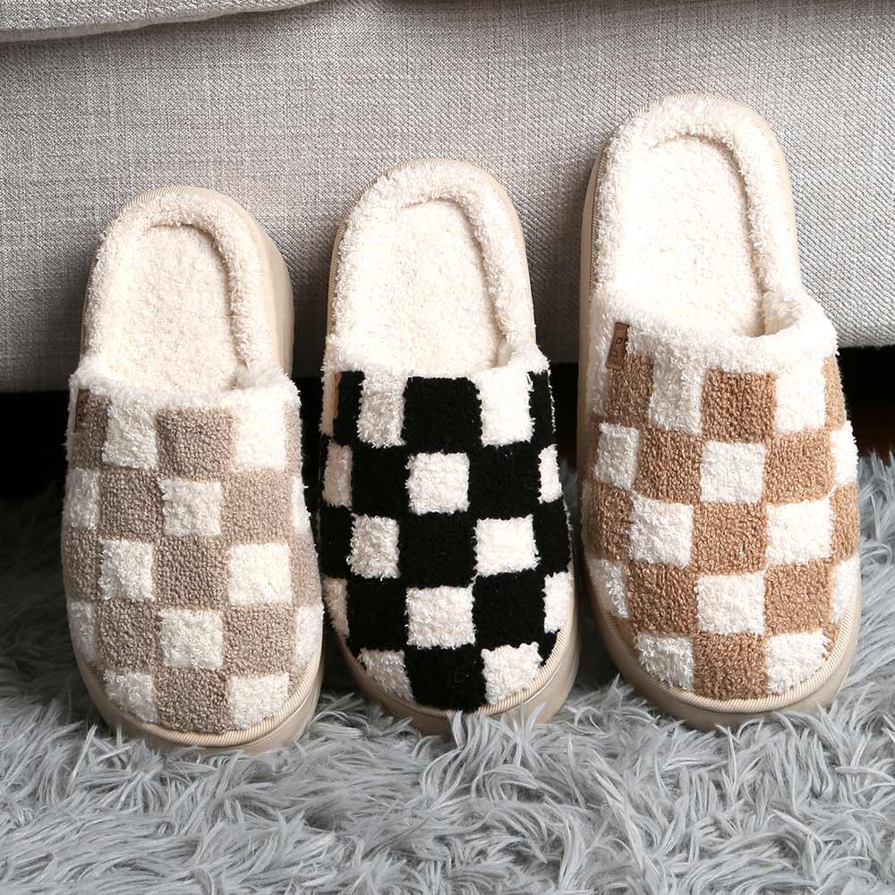 Checkered Slippers