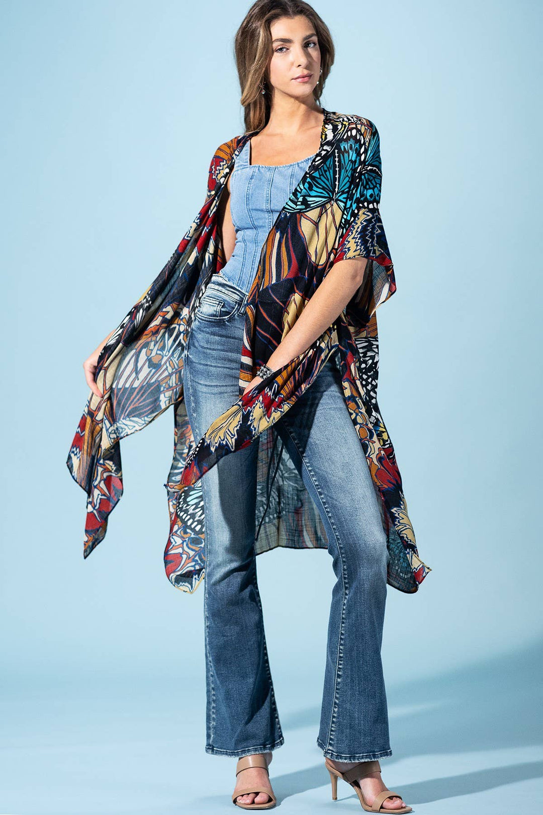 Midnight Monarch Kimono