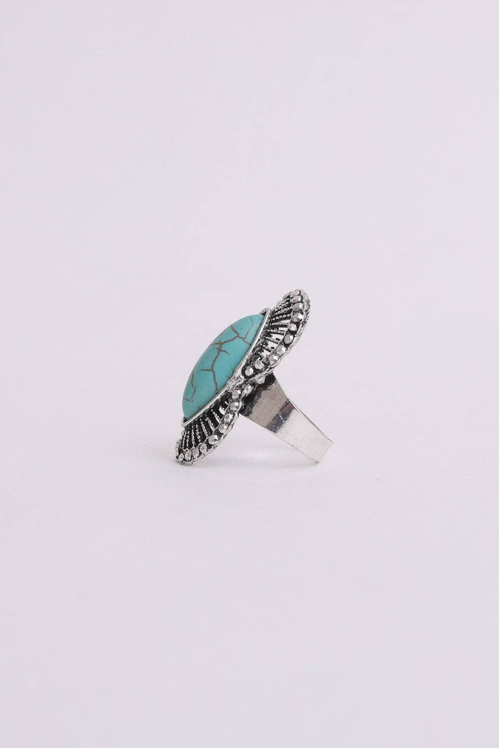 Go West Turquoise Ring - Silver