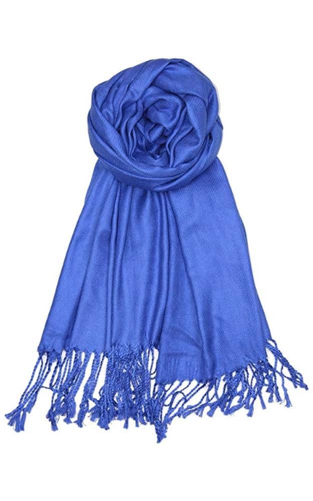 Royal Blue Pashmina Shawl Scarf