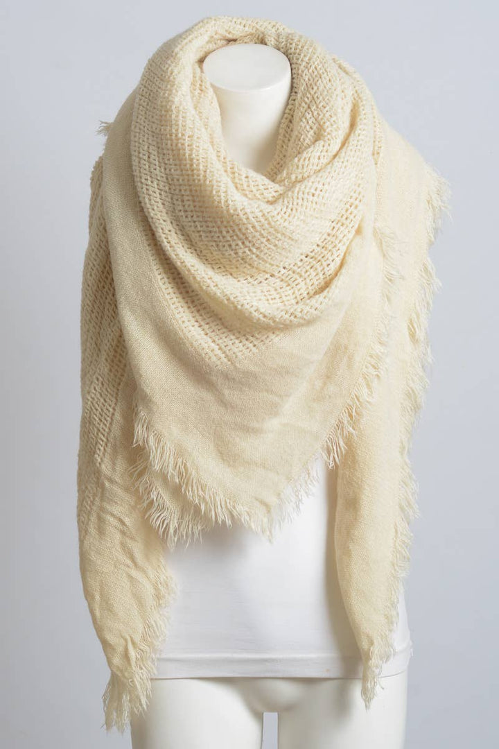 🍂 Cozy Chic: Open Weave Square Scarf in 5 Colors!