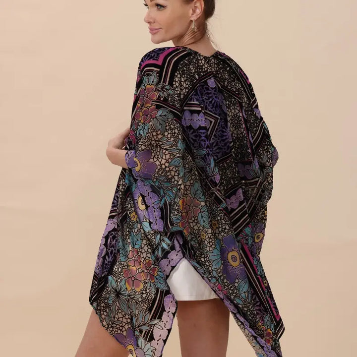 Velvet Floral Kimono