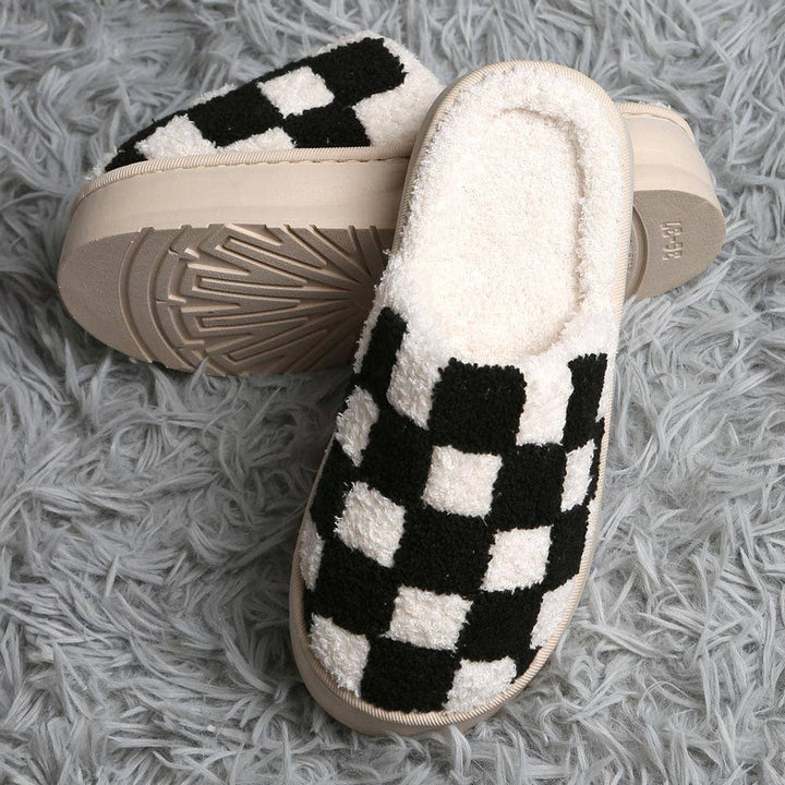 Checkered Slippers