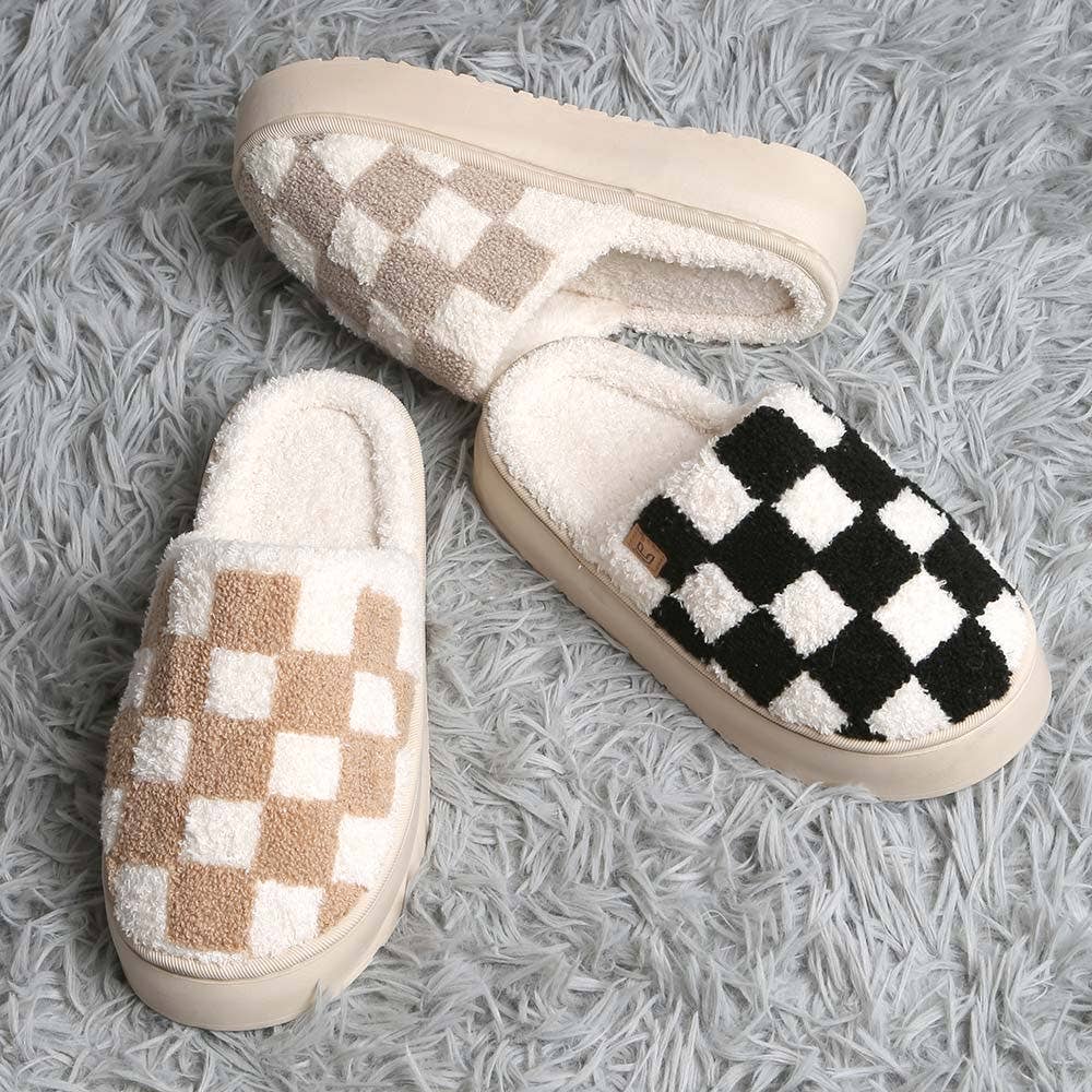 Checkered Slippers