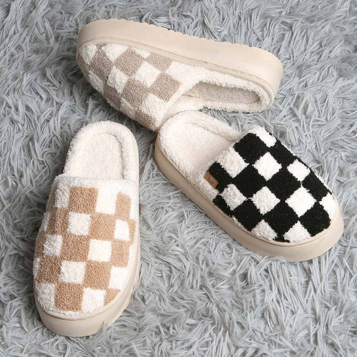 Checkered Slippers