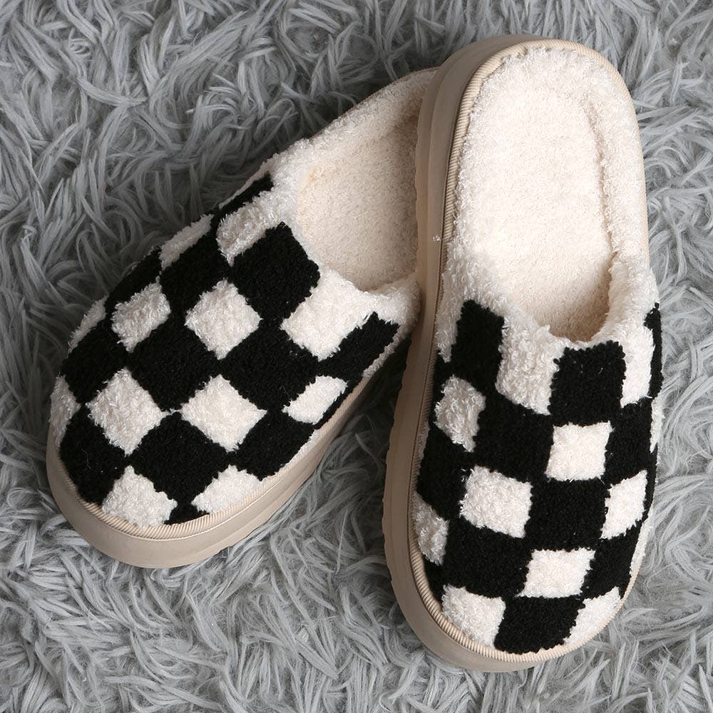 Checkered Slippers