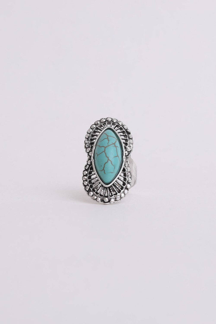 Go West Turquoise Ring - Silver