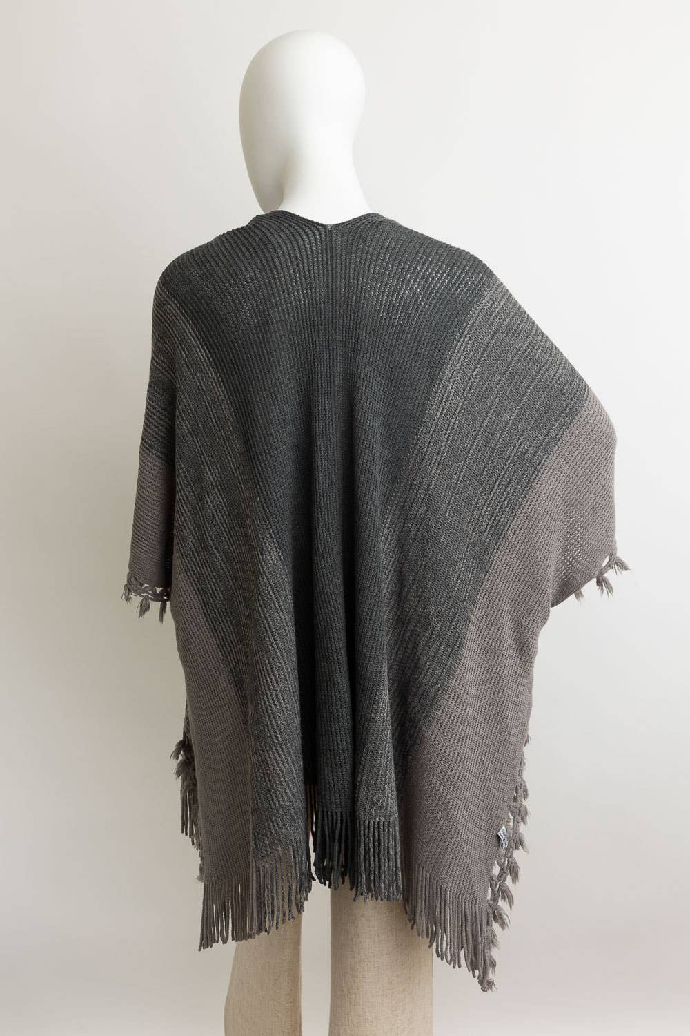 Multi Colored Ruana w/ Cinched Armholes