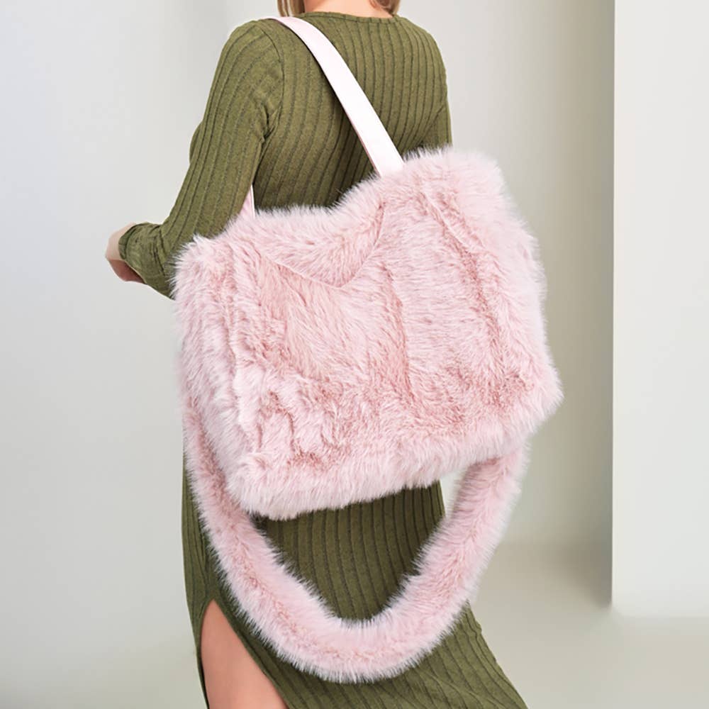 Fluffy Pink Tote