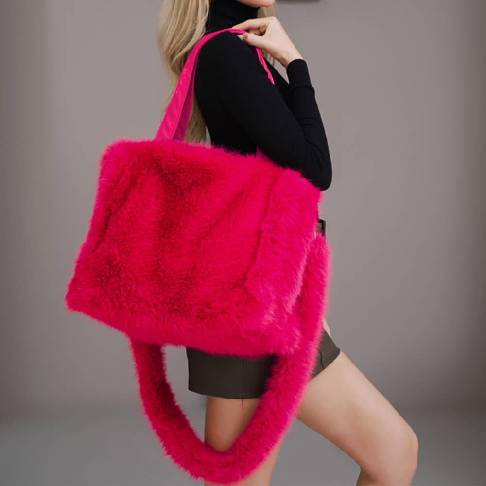 Fluffy Pink Tote