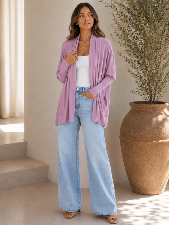 Paloma Knit Cardigan – Moon Orchid