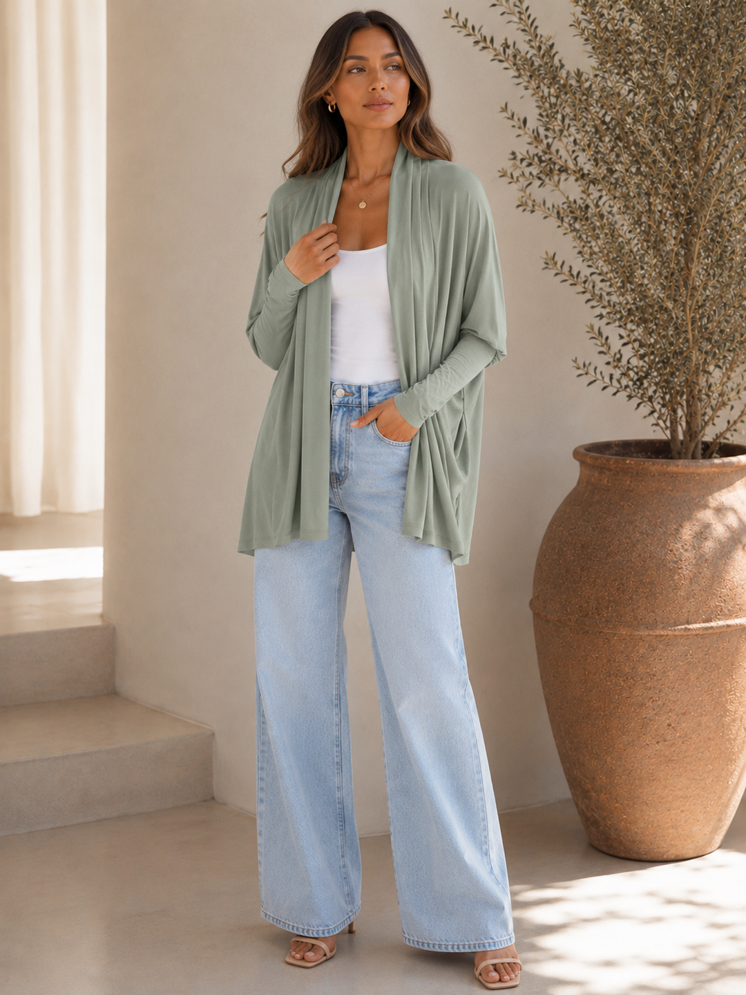 Paloma Knit Cardigan – Olivine