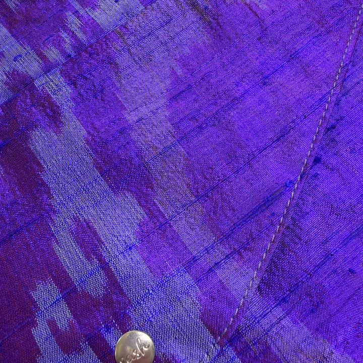 Cheri Silk Ikat Half Sash Bag w/ Leather (pre-order)