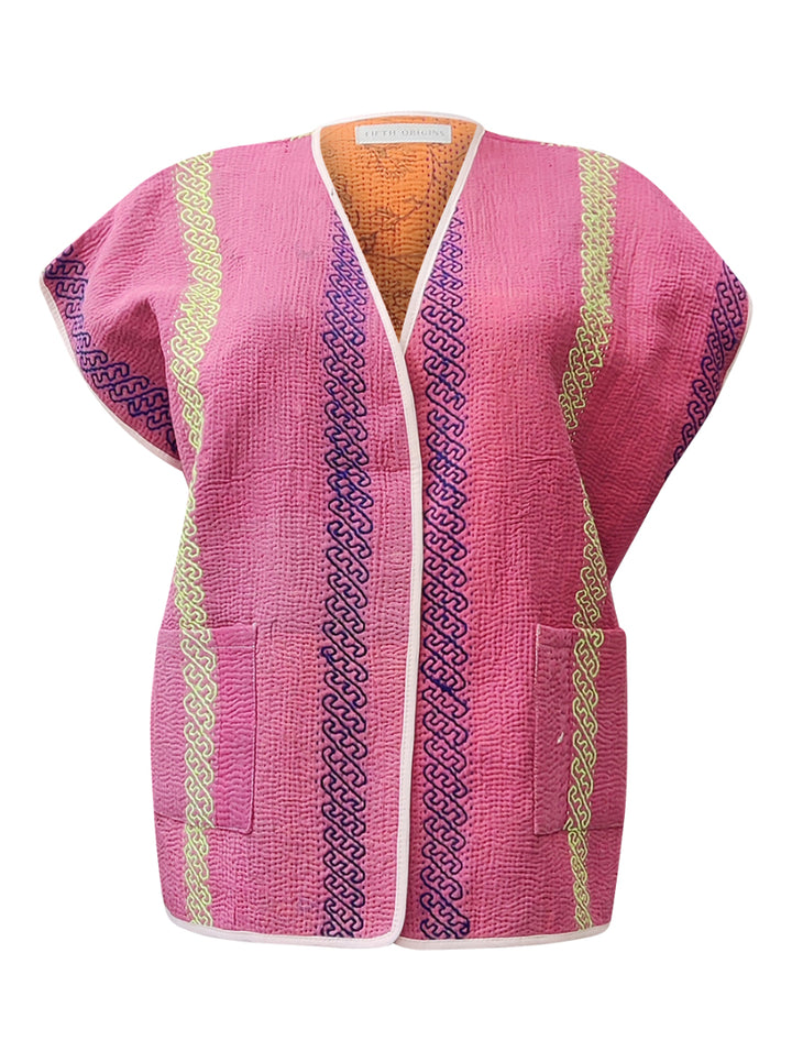 Kantha Vest Sleeveless Divya