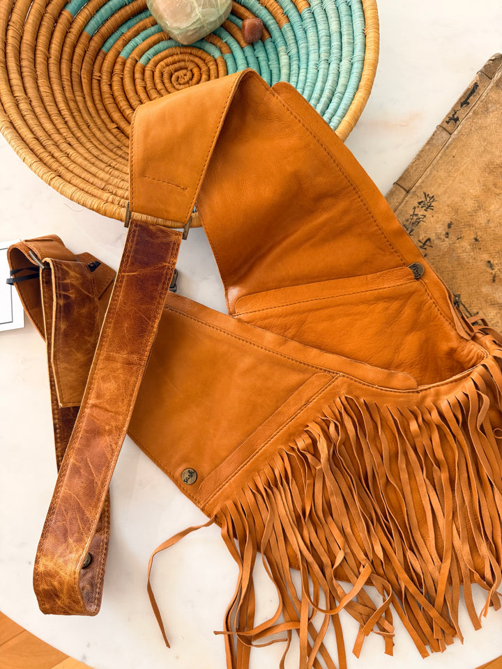 Amber Fringe w/ Honey Marble Strap