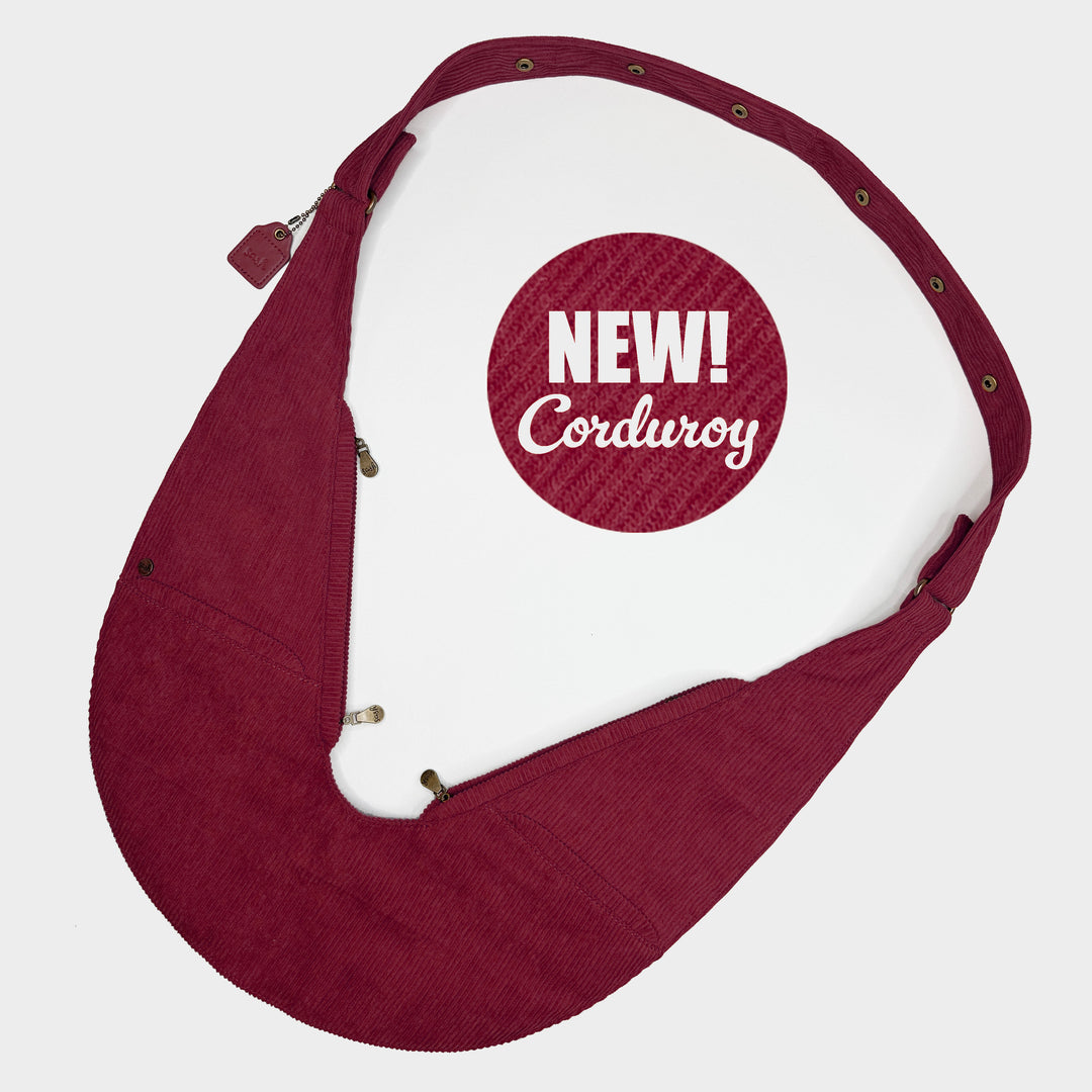 Mulled Wine Corduroy Sash Bag
