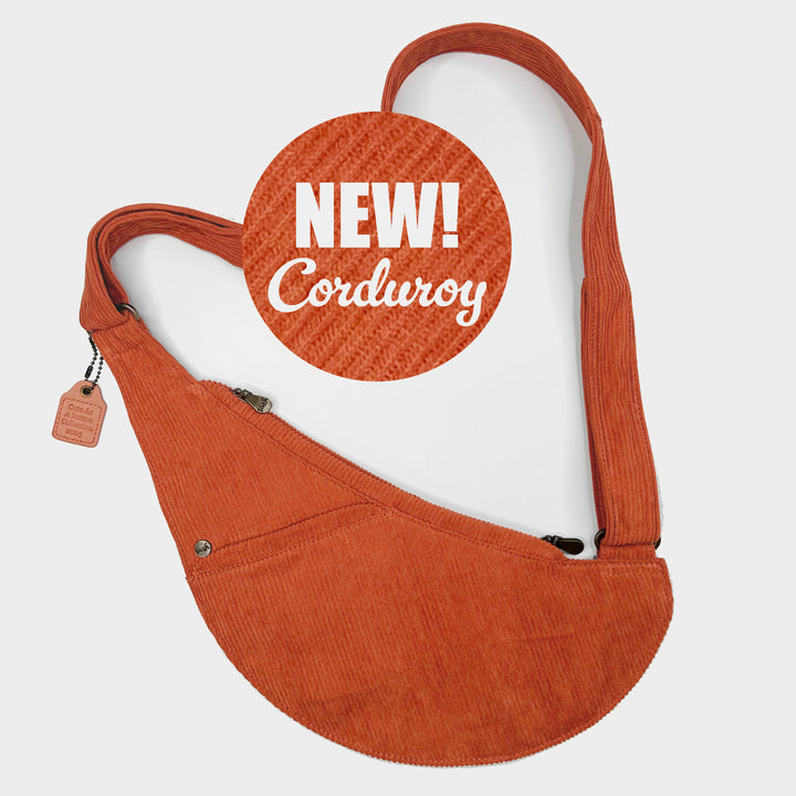 Pumpkin Pie Corduroy Half Sash Bag