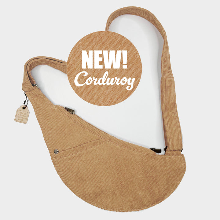 Teddy Bear Corduroy Half Sash Bag