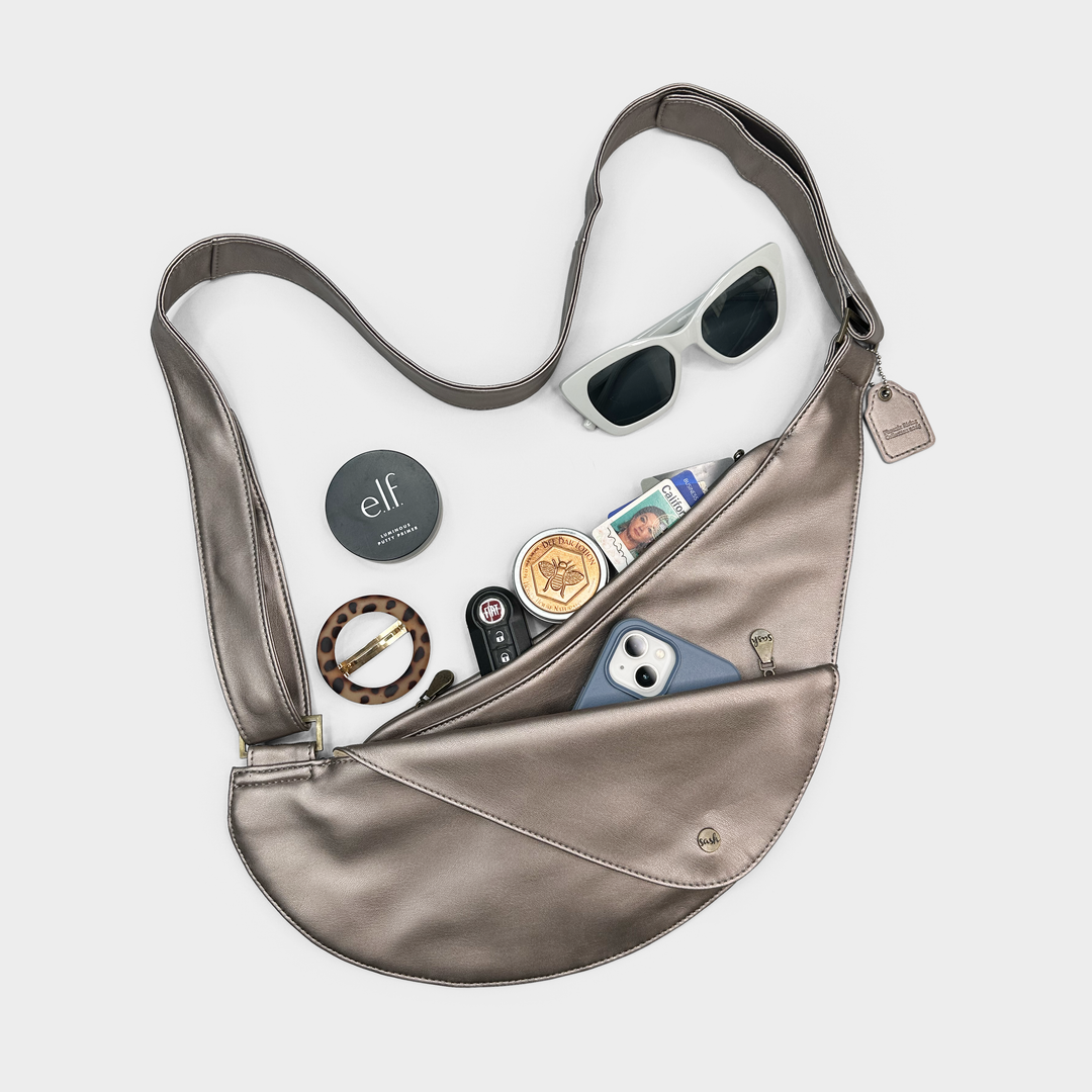 The Phoenix Faux Leather Half Sash Bag