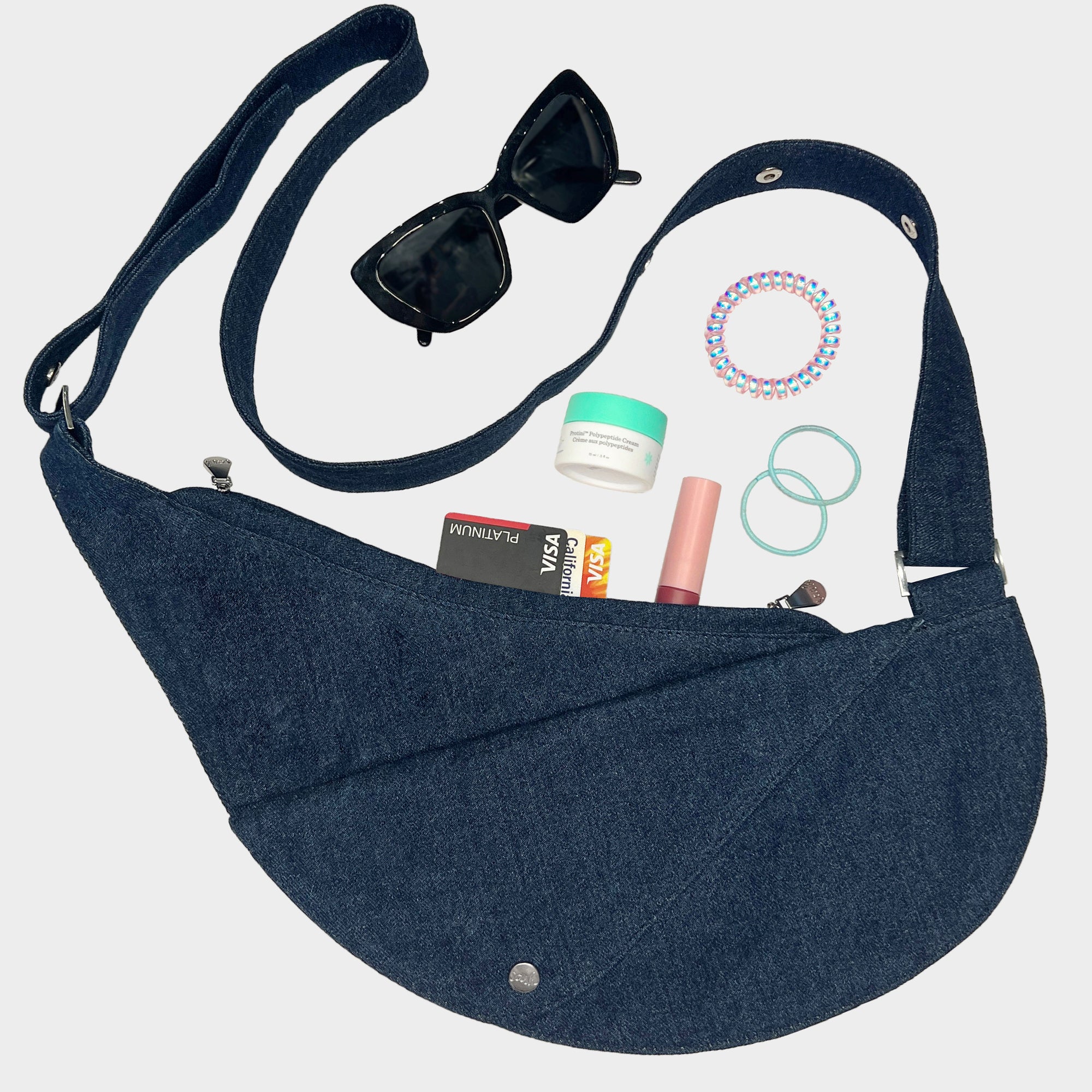 Classic Denim Half Sash – Sash Bag