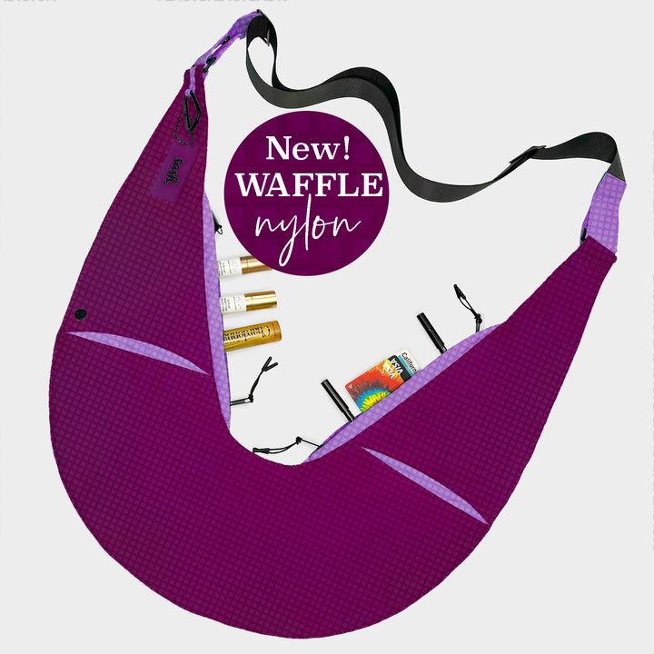 Midnight Berry Nylon Sash Bag