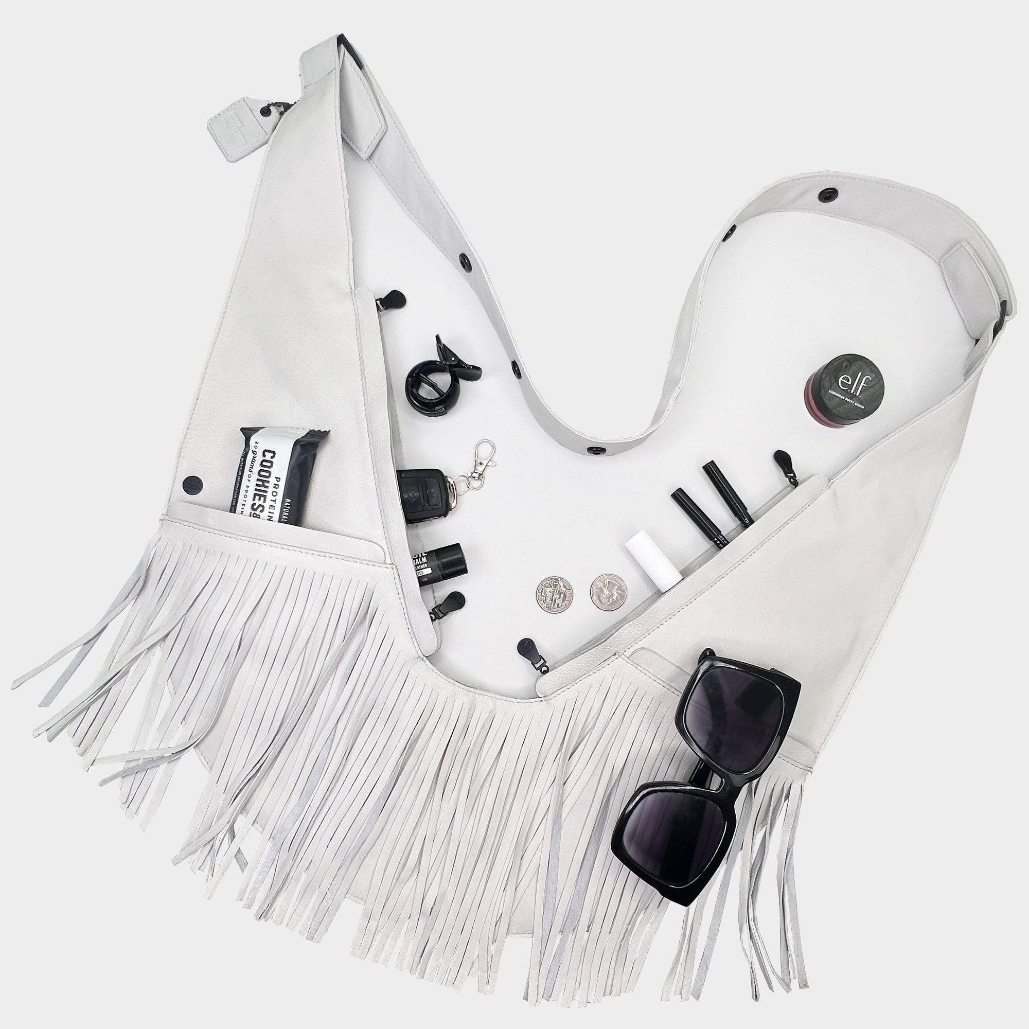 ☆SAND MUSEUM☆ PONY FRINGE BAG White SM2A0013 SAND MUSEUM PONY FRINGE BAG