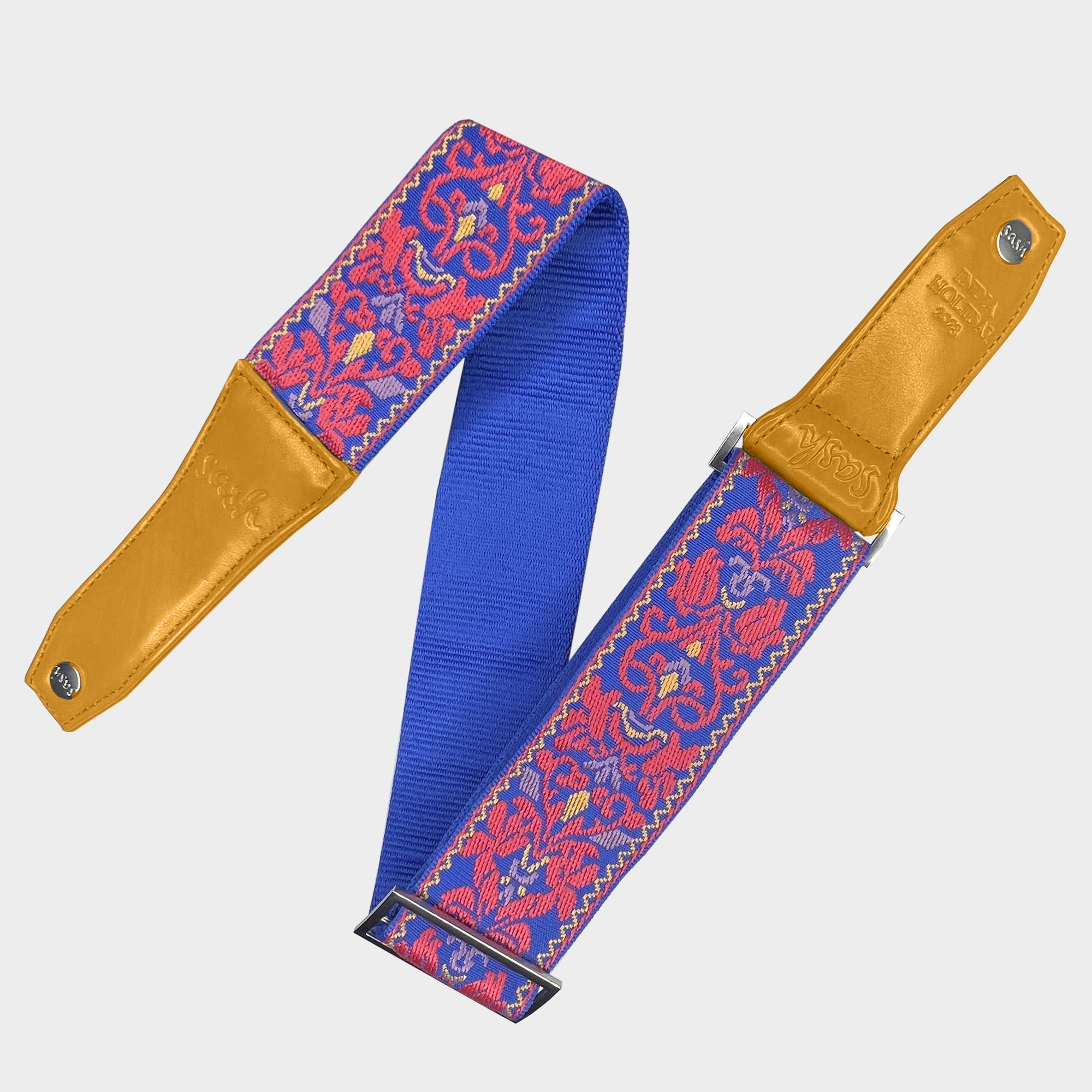 Sapphire Jacquard Ribbon Strap – Sash Bag